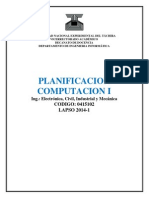 Planificación de La Asignatura Computación I 2014-1