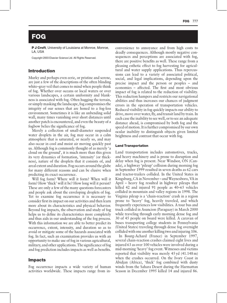 Fog | PDF
