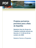 Projetos portuários previstos para a Baía de Sepetiba