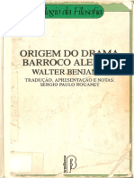 BENJAMIN, W. Origem Do Drama Barroco Alemão