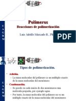 Polímeros - Reacciones de Polimerización