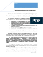 La Interpretación de Los Discursos y La Construcción Social Del Sentido