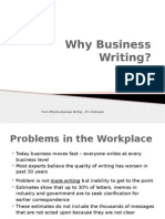 Why Business Writing - Intro