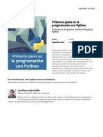 Primeros Pasos en La Programacion Con Python