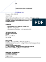 Curriculum Vitae: Contact Details