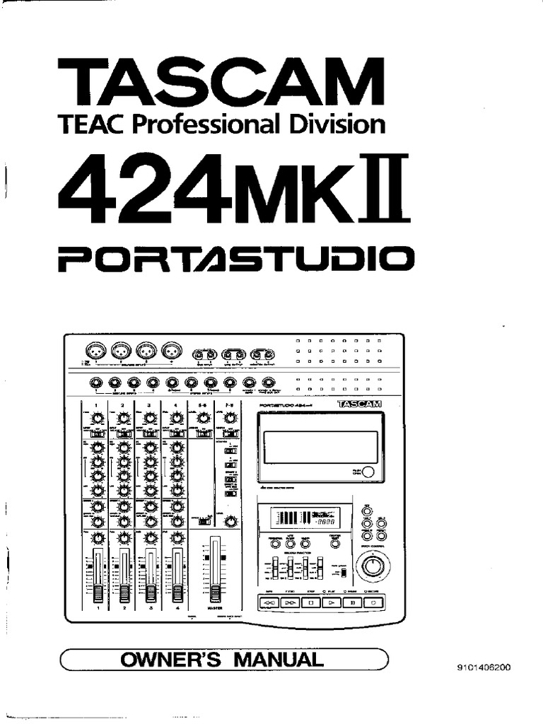 新品　保証書付き　TASCAM PORTASTUDIO 424取り扱い説明書あり TASCAM 424 PORTASTUDIO UM SCH Service Manual download, schematics