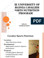 The University of Virginia Cavalier Sports Nutrition Program