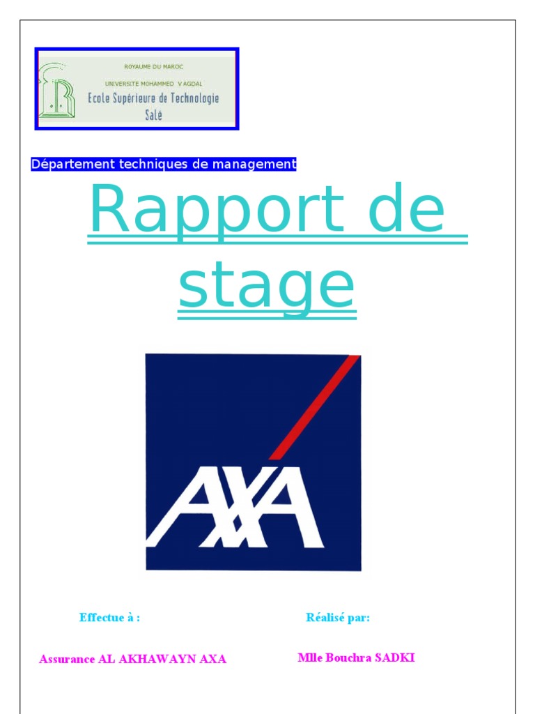 Rapport de Stage