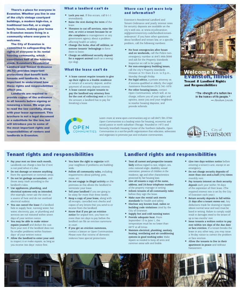 TenantLandlord Brochure Landlord Lease