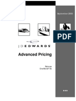 JD Edwards - Advance Pricing