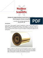 Analysis Lorentz Force Linear Actuator