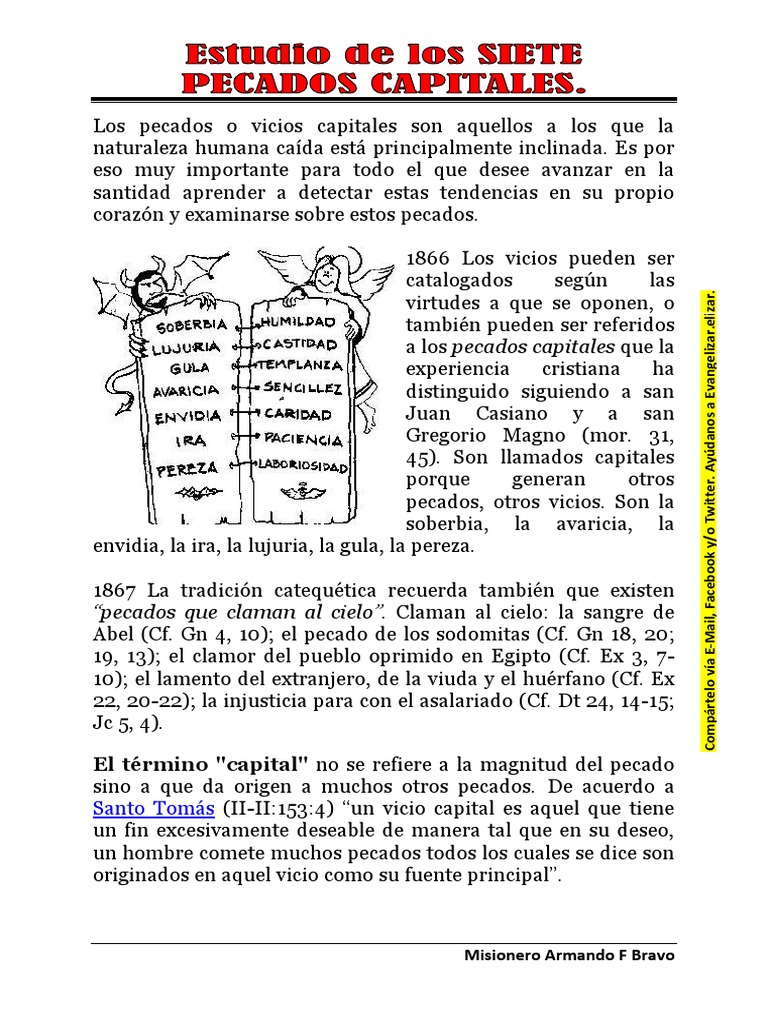 Estudio de Los Siete Pecados Capitales PDF RPWSJHTNGGJ | PDF ...