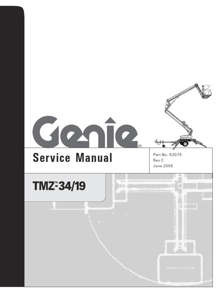 Genie TMZ34 19 Service Manual PDF Valve Bearing (Mechanical)