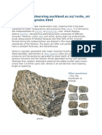 Nerals/rocks/gneiss - HTML Gneiss: Schist Granite Sedimentary Foliation Slate