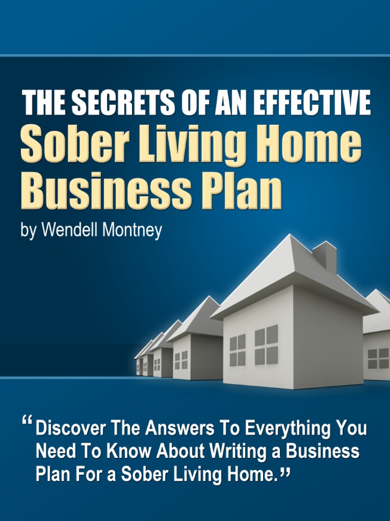 sober living home business plan template