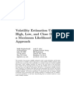 Volatility Estimation Using High, Low, and Close Data (A Maximum Likelihood Approach