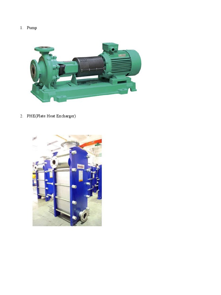 Industrial Equipment List Overview | PDF