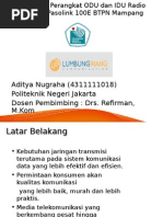 Download Pemasangan Perangkat ODU Dan IDU Radio Microwave IPasolink 100E BTPB Mampang by Aditya Nugraha SN260561083 doc pdf