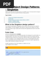 ABAP Object Design Patterns – Singleton