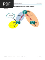 6.2.3.10 Lab - Troubleshooting Multiarea OSPFv2 and OSPFv3