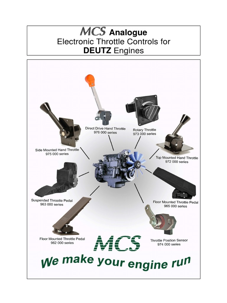Deutz Application | Throttle | Electrical Connector | Free 30-day Trial