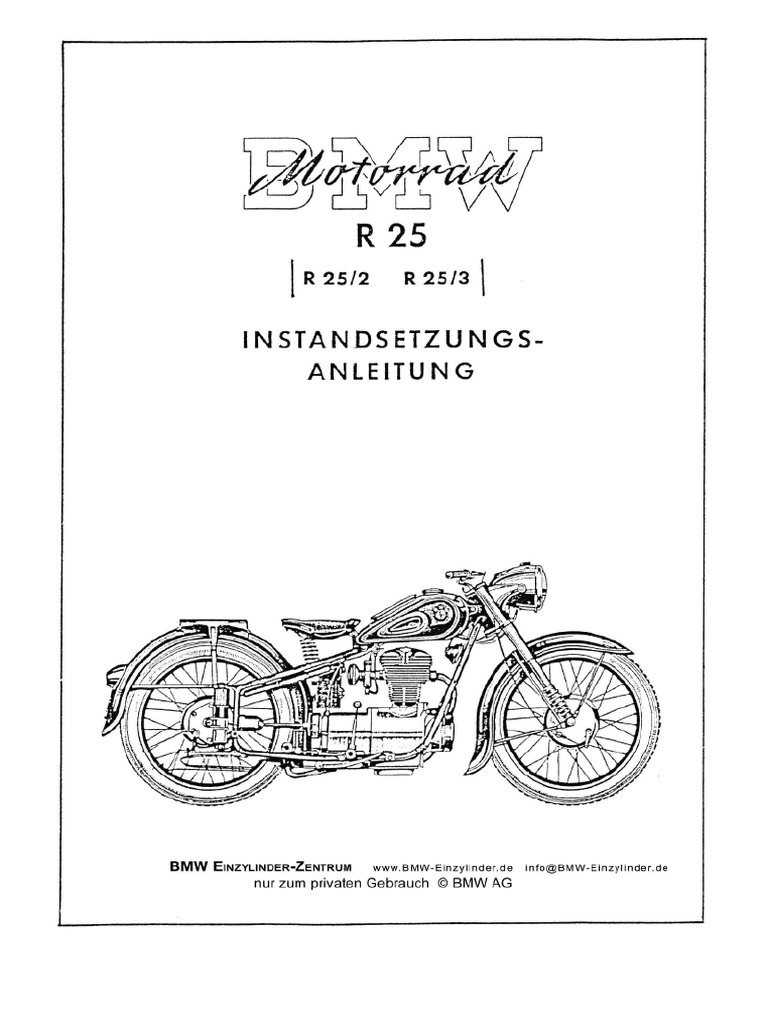 Bmw r25 manual