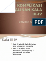 Komplikasi Persalinan Kala III-IV