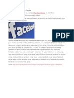 Registro Facebook Guías Cuenta