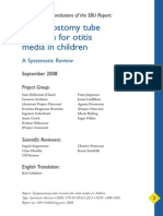 Tympanostomy Tube Insertion For Otitis Media in Children: A Systematic Review