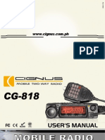 CG 818 Manual