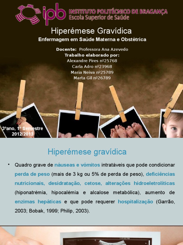 Hiperêmese Gravídica: Diagnóstico e Cuidados | PDF | Gravidez ...