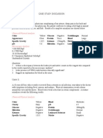 CASE STUDY URINALYSIS DIAGNOSIS