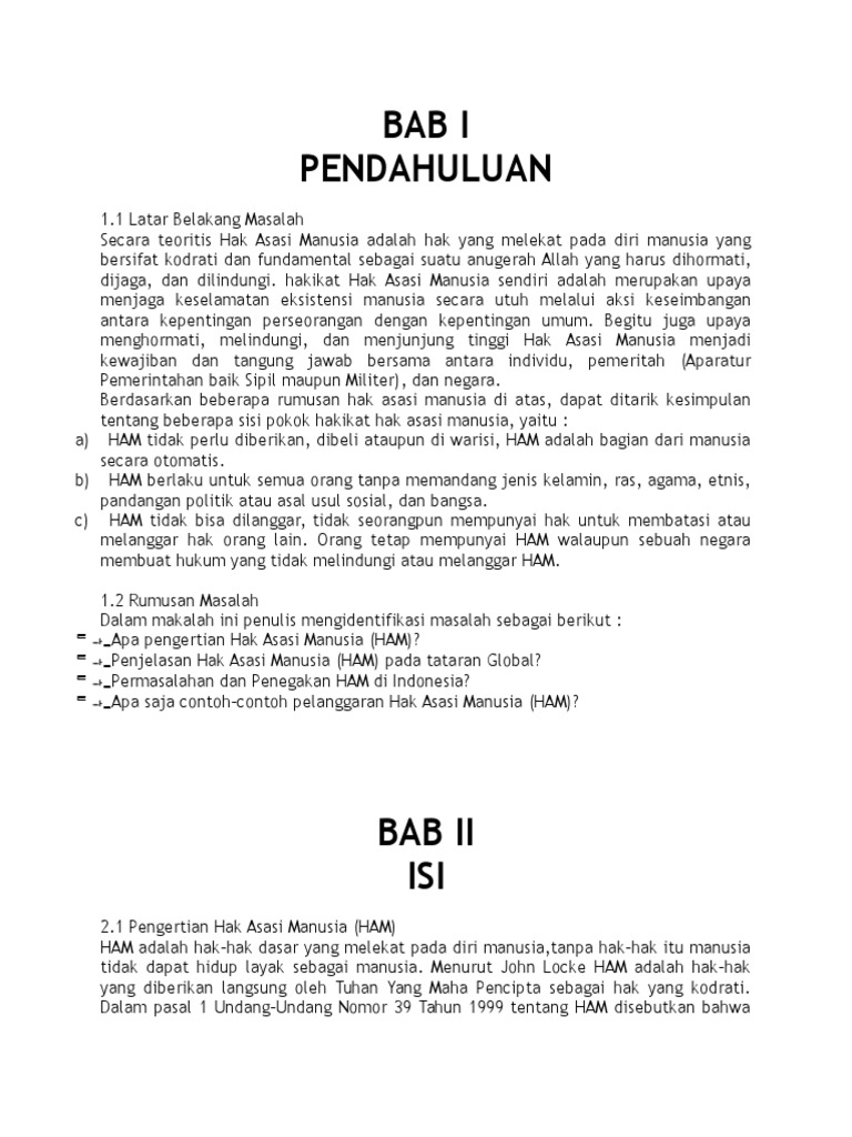 20+ Contoh makalah pkn tentang ham pdf ideas in 2021 