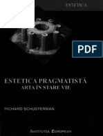 Richard Schusterman - Estetica Pragmatista