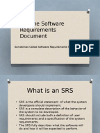 Write a software requirements document