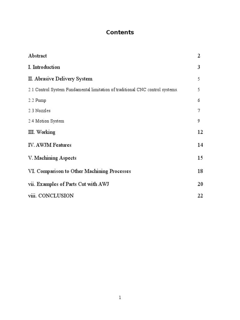 Abrasive Water Jet Machining PDF Machining Jet Engine