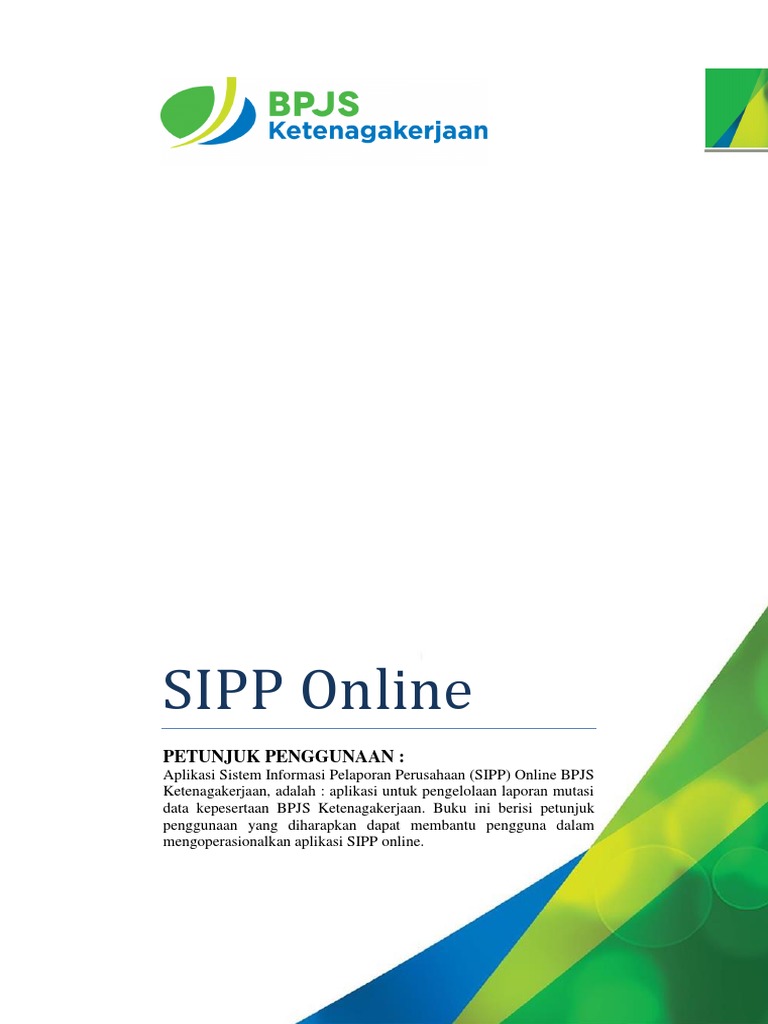 Panduan Pendaftaran SIPP Online BPJS | PDF | Karier & Perkembangan ...