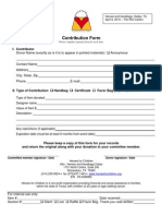 2010 Contribution Form