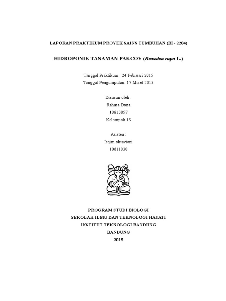 LAPORAN iHIDROPONIKi PRINTTT LAPORAN iHIDROPONIKi PRINTTT