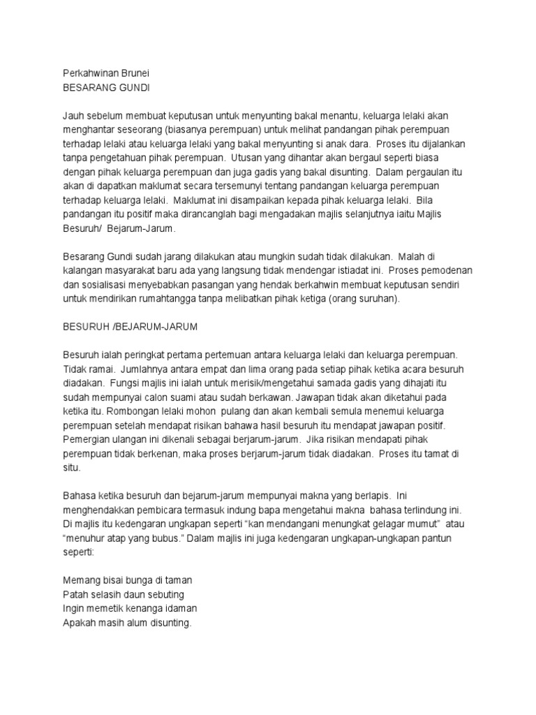 Perkahwinan Brunei Pdf
