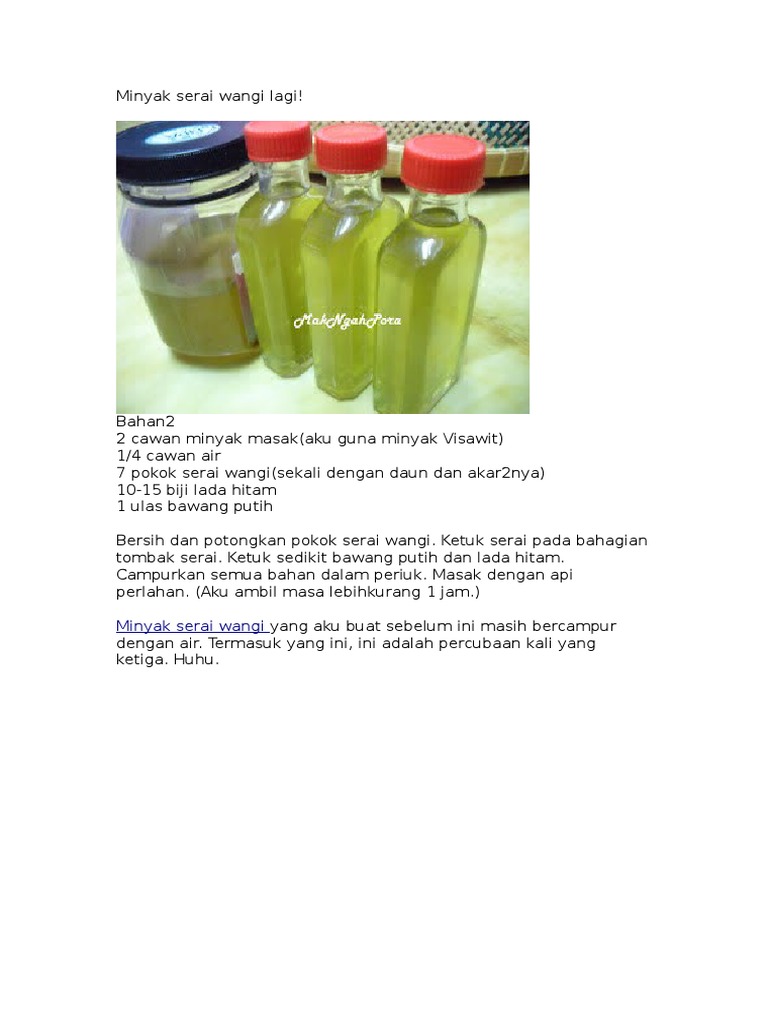 Minyak Serai Wangi Lagi Pdf
