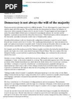 Democracy is Not Always the Will of the Majority - Hindustan Times - Copy