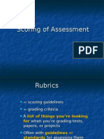 Assessing Student Work with Rubrics