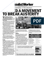 We Need A Movement To Break Austerity: Support TUSC Candidates in The Election..