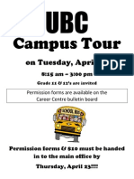 Campus Tour: On Tuesday, April 28