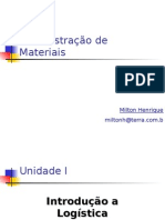 HENRIQUE, Milton. Apostila de Administração de Materiais