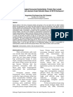 Hubungan Tingkat Konsumsi Karbohidrat, Protein Dan Lemak Dengan Kesegaran Jasmani Anak Sekolah Dasar Di SD N Kartasura I