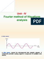 Unit - IV: Fourier Method of Waveform Analysis