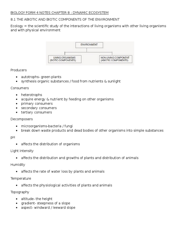 Chapter 8: Dynamic Ecosystems in Biology | PDF | Food Web | Predation