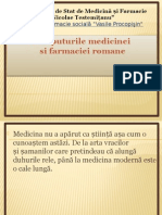 Inceputurile Medicinei Romine